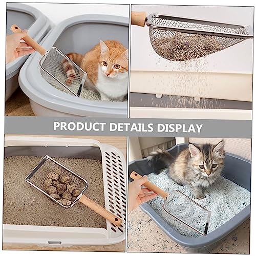 Abaodam Reptile Litter Scoop with Handle Fine Mesh Sifting Tool for Easy Cleaning of Reptile Waste for Reptile Owners