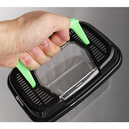 Critter Keeper with Handle, Easy to Observe, Terrarium for Bugs, Fish, Lizards, Crawfish, Frogs, or Snakes, Insect cage, Made in Japan (2pcs) - style: 2pcs