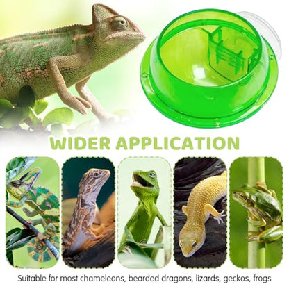 2 Pcs Chameleon Bowl (2.1" D*2.3" H) &3 Pack Bearded Dragon Hammock (11" L*8" W)