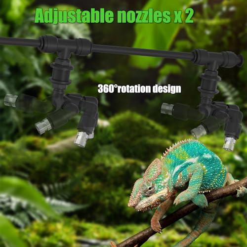 Fenocran Automatic Reptile Mister System, Reptile Humidifiers Smart Misting System, Chameleon Mister Automatic