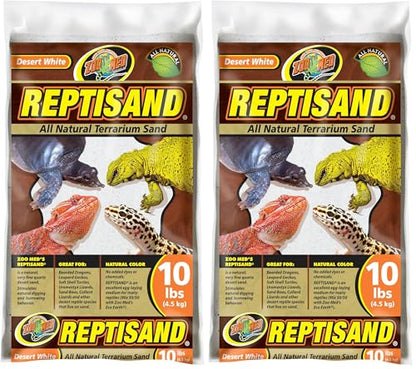 Zoo Med ReptiSand®, Desert White, 10 Pounds (Pack of 2) - size: 10 lb (Pack of 2)