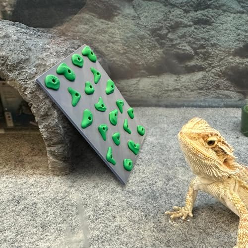2 Pack Miniature Reptile Rock Climbing Wall – Enclosure Enrichment for Bearded Dragons, Geckos, and Small Pets – Fun Activity and Habitat Décor