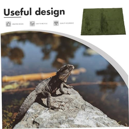 BESPORTBLE Reptile Carpet Mat for Terrarium Washable and Reusable Substrate Liner for Snakes Turtles and Lizards Design for Control and Easy Cleaning