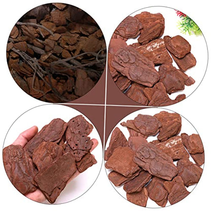 1pack Reptiles Box Pine Bark Landscaping Material Pack of Fine Polished Adornment for Terrarium Decor Safe for Reptiles Adds Natural Beauty to Habitat Present for Enthusiasts