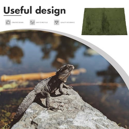 Reptile Carpet Mat for Bearded Dragon Lizard Tortoise Terrarium Bedding Portable Non-Adhesive Reptile Liner with Cushioning for Climbing Pets