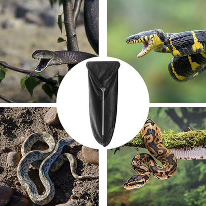 Snake Catcher Grabber - Extendable Control Handling Stick, Professional Reptile Restraint Tool, Long Reach Capture Hook | Backyard Camping Farm Wildlife for Backyard Camping Farm Wildlife