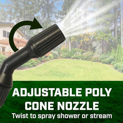 Spectracide 16412 1 Gallon Multi-Purpose Lawn & Garden Poly Tank Sprayer, Made in the USA, Adjustable Cone Nozzle, 1-Pack, Translucent White