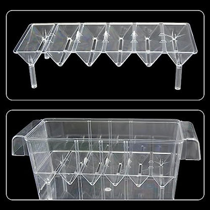 Fish Breeding Box for Aquarium, Acrylic Plastic Breeder Box for Fish Tank, Baby Snails Fishes Shrimp Clownfish Nursery Container, Fish Hatchery Incubator with Suction Cups