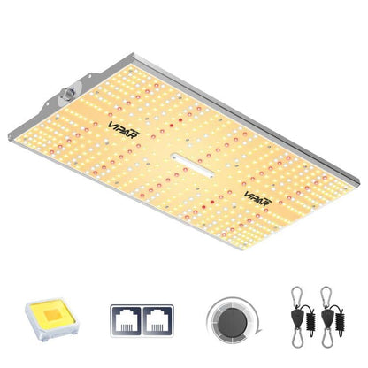 VIPARSPECTRA XS2500 Grow Lights for Seed Starting, 250W Dimmable LED Grow Light with Samsung LM301H Diodes, Dimming Daisy Chain Grow Lights for Indoor Plants Veg Bloom Full Spectrum for 4x2/3x3 Tent - size: 250W without lens