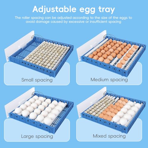 120 Egg Incubator with Automatic Egg Turner and Digital Control - Poultry Hatcher for Chicken, Duck, Quail Eggs - Ideal for Home, Farm, Educational Use
