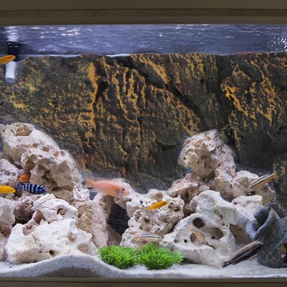 UKCOCO 3D Reptile Tank Background 17.51"x11.81"x1.77" PU Rock Panel, Cut-to-Fit for Terrarium, Aquarium & Turtle Snake Bearded Dragon Habitat