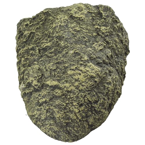 OMEM Resin Reptile Hideout: Extra Large Simulation Rock Cave for Ball Pythons, Lizards, Large Reptile Evasion -Aquarium Turtle Fish Tank Landscaping
