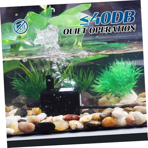 Kisangel USB Mini Submersible Water Pump Quiet Operation Pet Fountain Pump for Cat Water Table Aquarium and Fish Tank Compact and Portable Design with Strong Suction Function