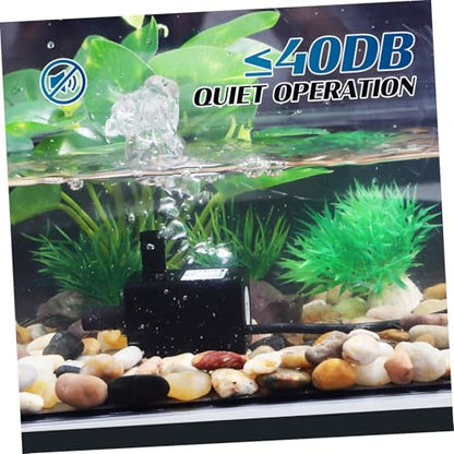 Kisangel USB Mini Submersible Water Pump Quiet Operation Pet Fountain Pump for Cat Water Table Aquarium and Fish Tank Compact and Portable Design with Strong Suction Function