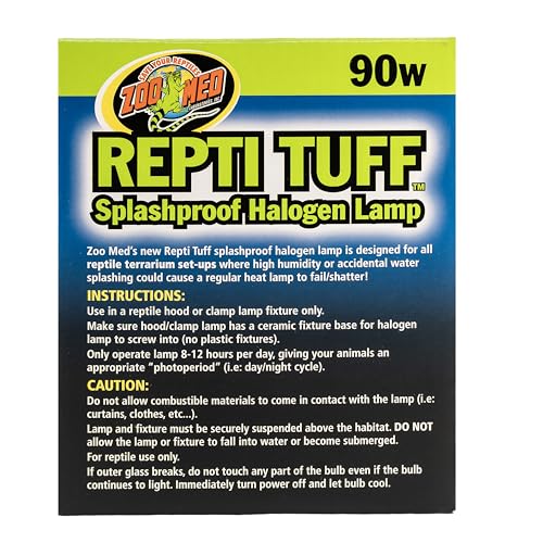 Zoo Med Turtle Tuff Splashproof Halogen Lamp 90 Watts (3 Pack)