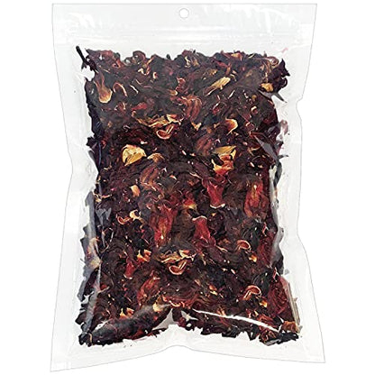 Hibiscus Flower Treat (8oz)- Healthy Natural Dried Flower Herbivore Treat - Chinchillas, Guinea Pigs, Rabbits, Prairie Dogs, Degus, Hamsters, Rats, Squirrels, Sugar Gliders & Other Small Pets - size: 8 Ounce (Pack of 1)