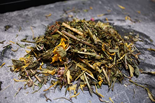 Arcadia Optimised52 Freshly Pressed Tortoise Food 1KG – All-Natural Tortoise High Fiber Diet with 52 Species of Grasses Herbs and Flowers, Complete Reptile Food with Bee Pollen, Calcium and Probiotics