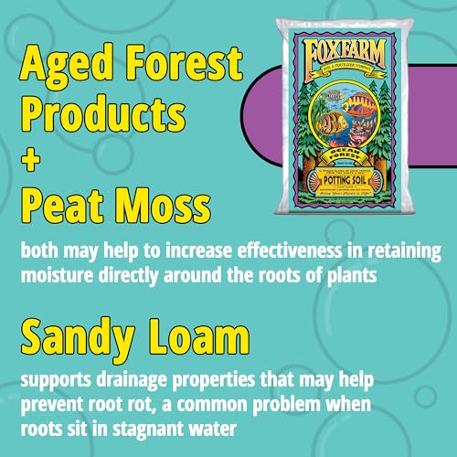 FoxFarm Ocean Forest Potting Soil, 1.5cu ft (Pack of 10) - Light, Aerated Texture, Designed for All Container Plants - size: 1.5 Cu Ft (10 Pack)