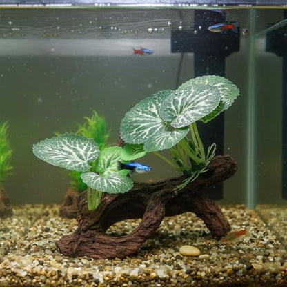 Betta Fish Tank Decor Artificial Driftwood for Aquarium Decorations Plants Driftwood Cave Small Fish Tank Decor Ornaments Accessories
