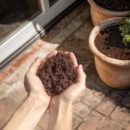 Coconut Coir Potting Soil for Indoor Plants - Expands to 7 Quart (15 lb) | Bonsai Soil Discs Perfect for General Houseplants, Herbs, and Bonsai Trees - Expands with Water - size: 7 Quart