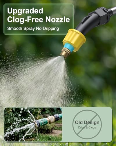 Battery Powered Garden Sprayer 2 Gallon, Electric Pump Sprayer with 3 Mist Nozzles, Rechargeable Handle, Telescopic Wand, Adjustable Strap, Water Spray Weed Sprayer for Lawn, Garden, Yard, Plants - size: 2 GAL