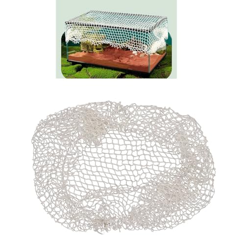 Aquarium Escape Proof Net, Reptile Escape Proof Net Aquarium Screen NetS Clear Mesh Netting Terrarium Netting Cover for Fish Covering (S)