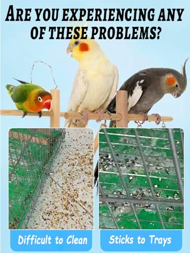 Large Disposable Bird Cage Tray Liners，34'' X 22'' Plastic Parakeet Cage Liner Bag - 30 Pcs Birds Cage Bottom Liner Universal Film Bird Cage Accessories for Finches Canaries Cockatiels Birdcage - size: 30PCS