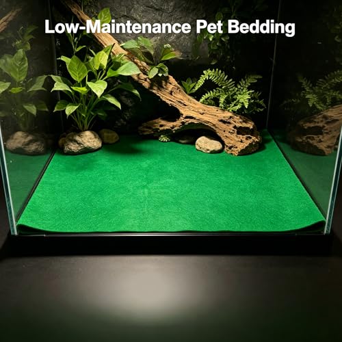 Reptile Carpet Mat for 30BR/40BR/50/65 Gallon Reptile Tank, Forest Floor Turtle Bedding | Reptile Carpet Mat, Forest Floor Terrarium Bedding for 40 Gallon Reptile Tank & Floor Turtle