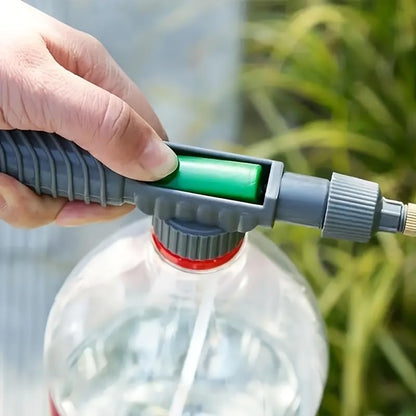 1PC Plastic Garden Sprayer - Handheld Pressure Pump Watering Can with Universal Thread for Plant Watering and Fertilizer Application, Grey - color: Gray