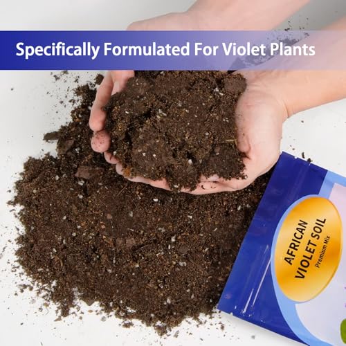 African Violet Potting Soil Mix 4qt, Pre-Mixed Acid Soil Ideal for African Violets to Ensure Optimal Nutrient Uptake and Vibrant Blooms - color: African Violet soil, size: 4QT