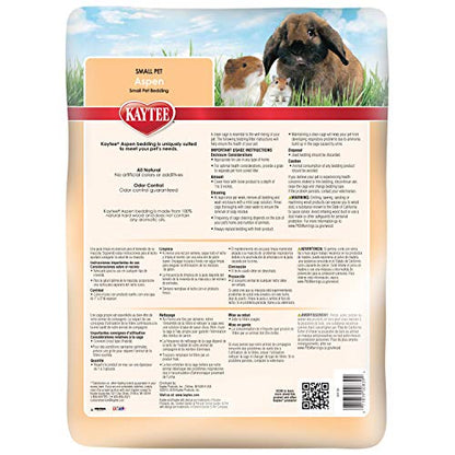 Kaytee Aspen Small Animal Pet Bedding For Pet Guinea Pigs, Rabbits, Hamsters, Gerbils, and Chinchillas, 52.4 Liters - size: 52.4 Liter