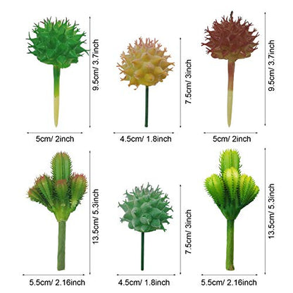 N|A Cayway 10 PCS Artificial Cactus and Succulent Plants - Faux Cacti Decor for Decoration - Bulk Pack