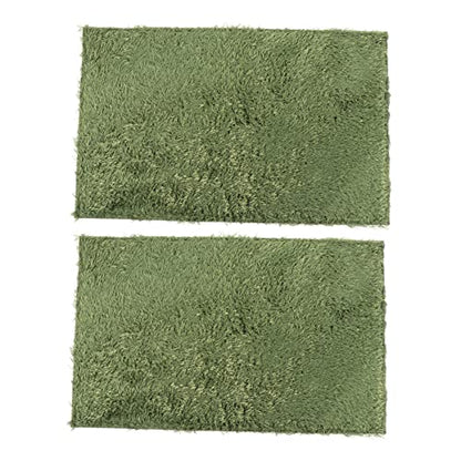 Abaodam 2pcs Reptile Decor Lizard Carpet Moss Reptile Mat Snake Tank Liner Washable Reusable