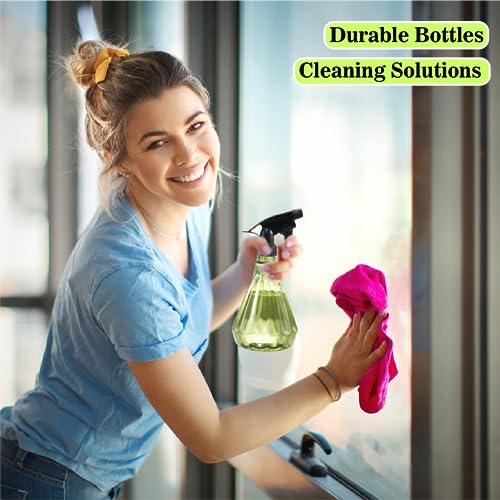 𝐍𝐄𝐖 Spray Bottles 17 oz (2 Pack) - Leak Proof, Adjustable Nozzle, Empty Spray Bottles For Cleaning Solutions, Plants, Hair Misting, Pet, Or Diy Spray Bottle