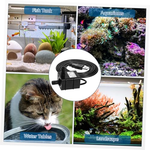 USB Mini Submersible Water Pump for Aquariums and Fish Tanks Quiet Operation Cat Water Fountain Pump Versatile Water Table Pump Strong Suction for Home and Office Use