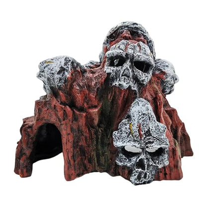 Unique Skull Cave Fish Tanks Decoration Fish House Cave Decorative Terrariums Landscaping Handcrafted Skull Aquariums