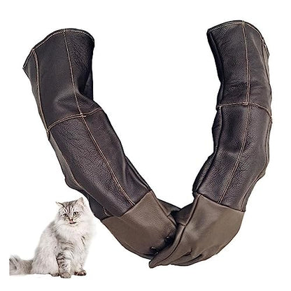 EUNOGO 23.7 inch Animal Handling Gloves Bite Proof,Multipurpose Pet Glove for Grabbing Reptile, Cat Dog Bird Falcon Livestock Snake