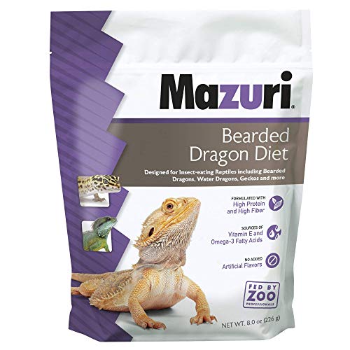 Mazuri | Bearded Dragon Food - Insect Portion of a Complete Diet | 8 Ounce (8 oz) Bag - size: 8 Ounce (8 oz) pack of 1