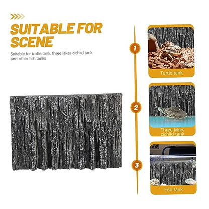 Abaodam Decorative Panel 3D Aquarium Background Lizard Tank Accessories for Reptile Enclosure