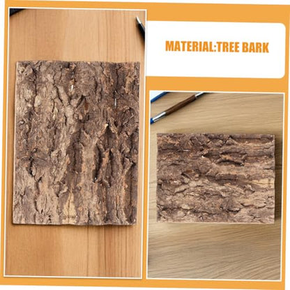 3pcs Realistic Simulated Tree Bark Decor for Reptile Terrariums Lifelike Cork Bark Background with Natural Texture Easy to Install Habitat Enhancement for Lizard Gecko Snake and