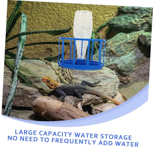 Reptile Water Dispenser and Feeder Automatic Water Bowl for Tortoises Lizards Other Reptiles High Capacity Reservoir for Consistent Hydration Easy to Clean Plastic Design