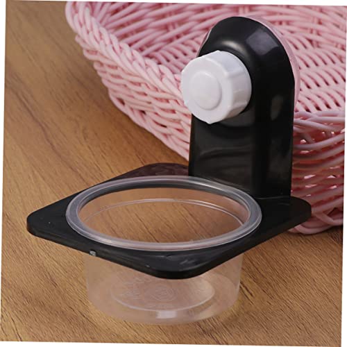 4pcs Reptile Food and Water Bowls Black Feeding Dish for Lizard Gecko Turtle and Other Reptiles Space-Saving Design for Tanks and Boxes