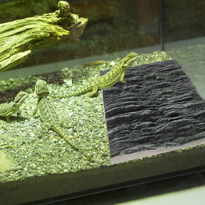 Aquarium Decorative Background Board 3D Lifelike Bark Texture Landscaping Panel for Fish Tank and Turtle Terrarium Reptile Box Decor