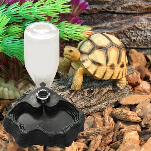 Reptile Water Feeder - Pet Water Fountain | Automatic Waterer Reservoir Feeder | for Turtle Bearded Dragons Lizards Geckos Turtle Bearded Dragons Lizards Geckos for Terrarium Tank