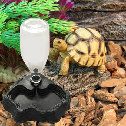 Reptile Water Feeder - Pet Water Fountain | Automatic Waterer Reservoir Feeder | for Turtle Bearded Dragons Lizards Geckos Turtle Bearded Dragons Lizards Geckos for Terrarium Tank