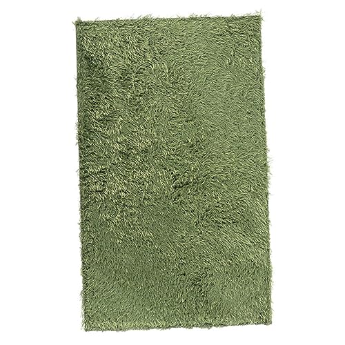balacoo 2pcs Reptile Terrarium Liner Washable Fake Moss Carpet for Snakes Turtles and Lizards Reusable Household Reptile Mat for Moisture Control and Natural Decor