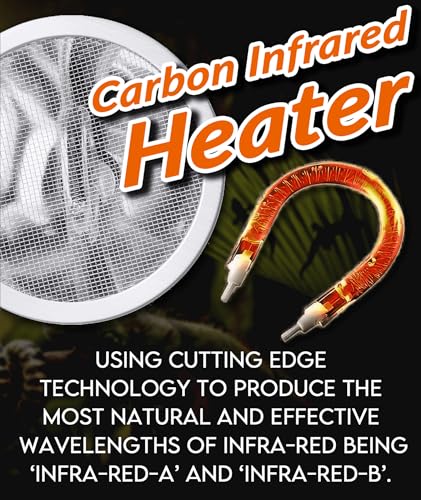 100W Deep Heat Infrared Projector Lamp for Reptiles, Emits both Infrared A & B Wavelengths, Reptiles Basking Light Heat Lamp Bulbs with Reflector for Bearded Dragons, Turtles, Snakes, Lizards, etc.