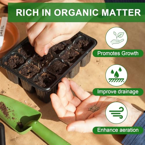 Doter Seed Starter Potting Soil Mix 1qt, Seed Starting Mix for Germination and Growth, Loamy Compost Well-Drainaged Soil Fit for Vegetable, Flower, houseplant - size: 1qt