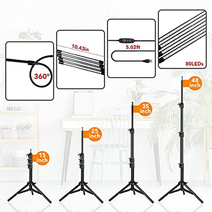 GHodec Grow Light with Stand, 5500K Full Spectrum Gooseneck Floor Plant Light for Indoor Plants Growing,5 Dimmable Levels & Auto On/Off Timer,Tripod Stand Plant Lamp Height Adjustable - size: 100Watts