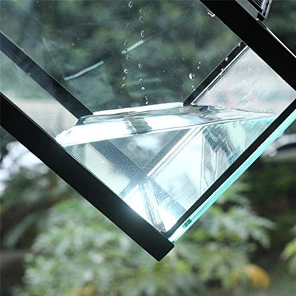 Vertical Glass Terrarium for Mantis, 7.8 x 7.8 x 10.8 in | 2.84 US Gal Glass Insect Habitat Kit for Tarantula Sling, Snail and Small Insects, Animals Not Included